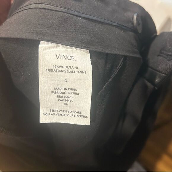 Revolve Vince Charcoal Gray Black Tuxedo Stripe slim straight skinny Pants - Picture 9 of 10